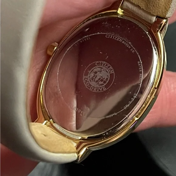 Women’s Citizen Eco-Drive Gold and Tan Watch - Picture 5 of 8